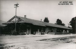 SP Depot Rutherford, CA Postcard Postcard Postcard