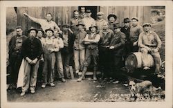 Employees of Acme Mines & Mill Inc.,La Joya Mine, Napa County Postcard