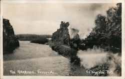 Steam Engine, Mojave Narrows Postcard