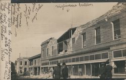 downtown Napa buildings damaged by an earthquake Postcard