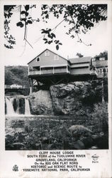 Cliff House Lodge, South Fork of Tuolumne River Groveland, CA Postcard Postcard Postcard