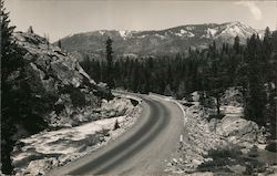 Scenic Drive on mountain Postcard