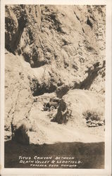 Titus Canyon Between Death Valley and Leadfield Postcard