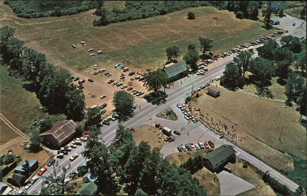 Aerial view of entrance to Equinox Sky Line Drive Manchester Vermont
