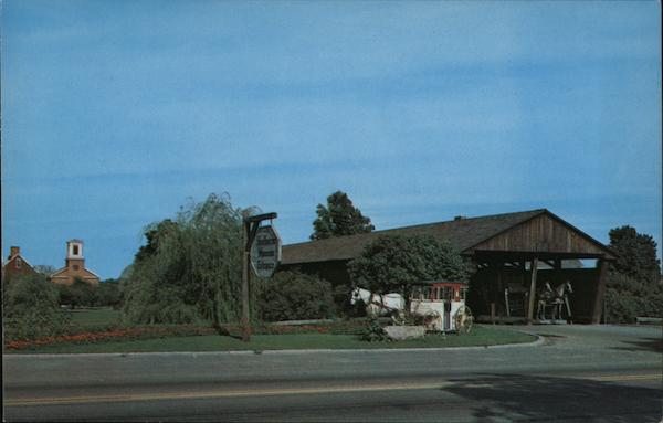 Old Covered Bridge Entrance to the Shelburne Museum Vermont
