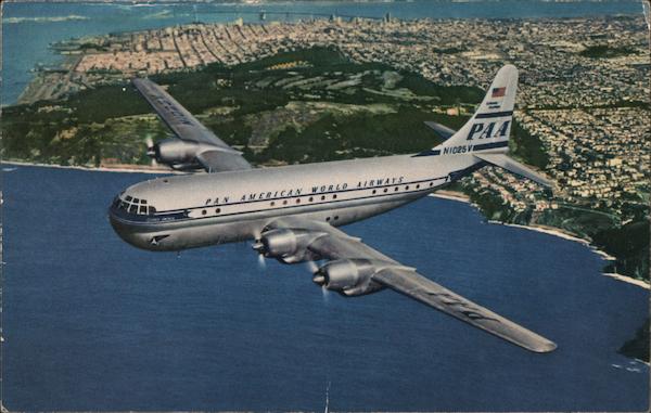 Pan American's Double Decked Super Strato Airline Advertising