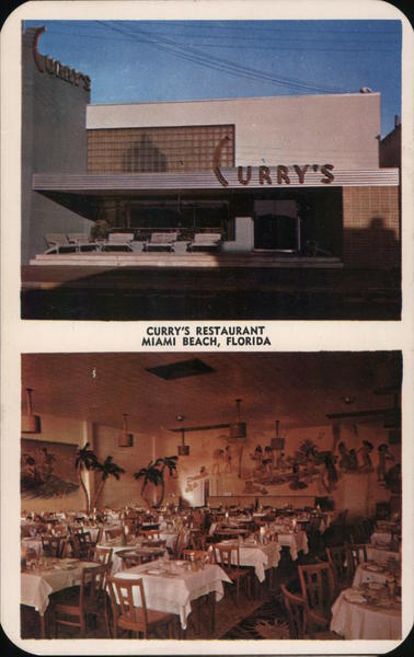 Curry's Restaurant and dining room Miami Beach Florida