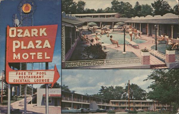 Ozark Plaza Motor Hotel, pool St. Louis Missouri