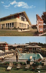 Redwood Motel and Coffee Shop, pool Postcard