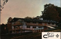 Dalem's Chalet restaurant motel Postcard