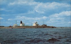 Point Judith Lighthouse Narragansett, RI Philip Alman Postcard Postcard Postcard