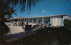 Colony Motel pool, Delray Beach, FL Postcard