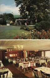 Buttonwood Manor restaurant, dining room Postcard