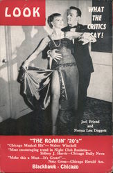 Black Hawk Restaurant - The Roaring '20's musical comedy, Joel Friend and Norma Lou Doggett Postcard