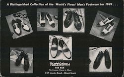 Nettletons for men. World's finest men's footwear for 1949, shoe choices Miami Beach, FL Advertising Postcard Postcard Postcard