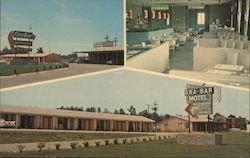 Gra-Bar Motel, dining room Postcard