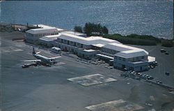 Bermuda Air Terminal, plane on tramac Ferry Reach, Bermuda Postcard Postcard Postcard