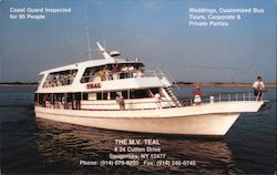 The M.V. Teal - North River Cruises Postcard