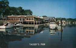 Tassey's Pier on the Inland Waterway new Savannah, Georgia Postcard