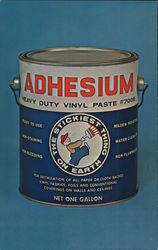 Adhesium Heavy Duty Vinyl Paste ad Postcard