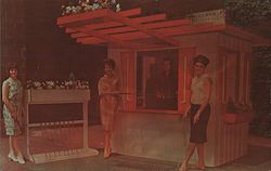 Ad for prefabricated Caddy House for golf courses Postcard