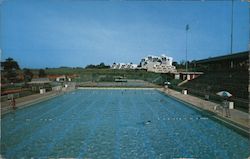 Swimming Pool and Tennis Courts at Recinto Universitario de Mayaguez, Puerto Rico Postcard