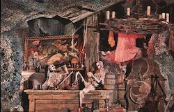 Adventureland Pirates of the Caribbean, pirate skeletons in bar Postcard
