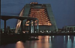 Nightfall at the Contemporary - Walt Disney World Postcard