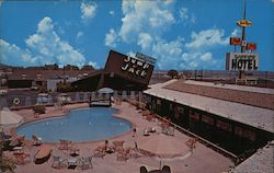 Jack Rogers Jump N' Jack Motor Hotel, pool Postcard