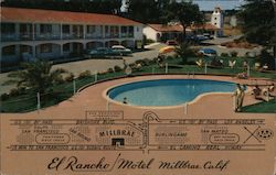 El Rancho Motel Millbrae, CA Postcard Postcard Postcard