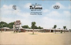 Deluna Motor Hotel Pensacola, FL Postcard Postcard Postcard