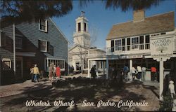 Town Hall Square at Whaler's Wharf Postcard