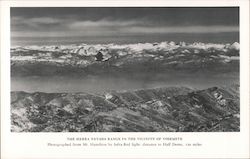 The Sierra Nevada range in the vicinity of Yosemite Postcard