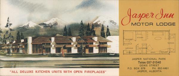 Jasper Inn Motor Lodge: All Deluxe Kitchen Units With Open Fireplaces AB Canada