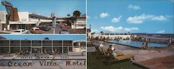 The Ocean Villa Motel Daytona Beach, FL Large Format Postcard Large Format Postcard Large Format Postcard