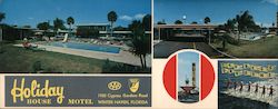 Holiday House Motel Large Format Postcard