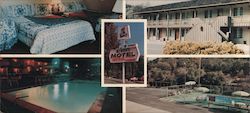 MIner's Motel Large Format Postcard