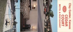 Cedar Court Motel & Restaurant Large Format Postcard