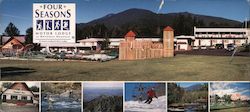 Four Seasons Motor Lodge Large Format Postcard