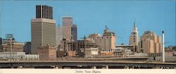 Dallas Texas Skyline Large Format Postcard