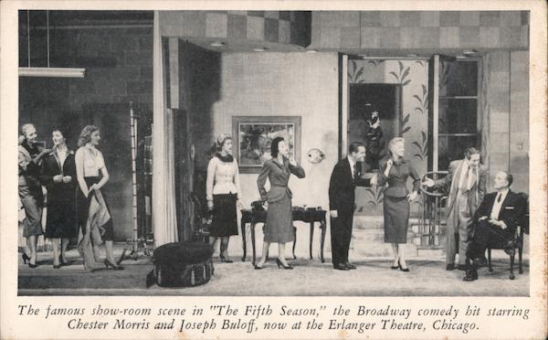 Showroom scene Broadway Play The Fifth Season, Chester Morris and Joseph Buloff Chicago Illinois