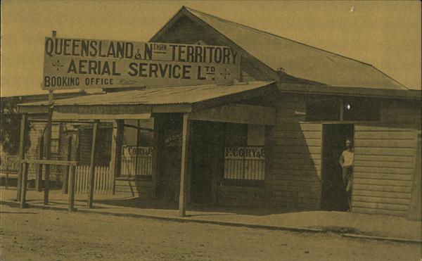 Qantas Airways. Queensland Northern Territory Aerial Service Ltd Booking Office Longreach Australia