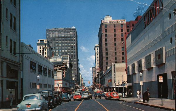 Looking west on Adam Street from Main Street Jacksonville Florida