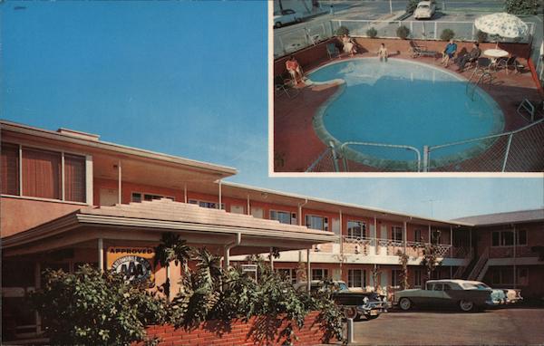 Travel Lodge, pool Hollywood California