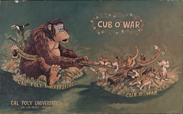 Cal Poly Universities 1979 Rose Float Cub O' War - 90th Pasadena Tournament of Roses Parade San Luis Obispo