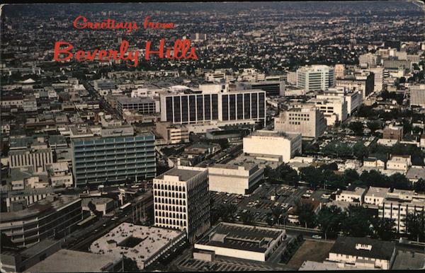 Aerial View Beverly Hills California Tom Carroll