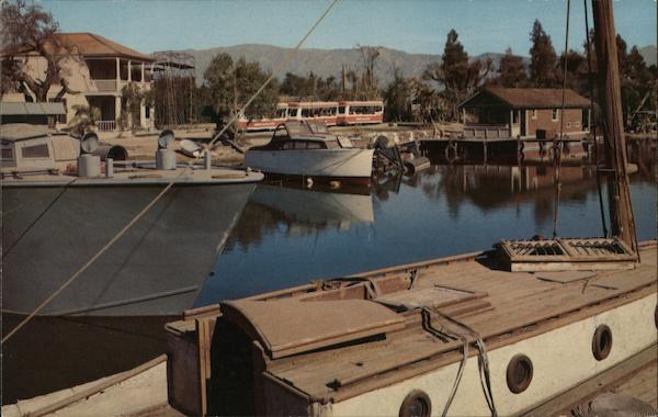 McHale's Ocean on back lot at Universal City Studios, boats, docks California