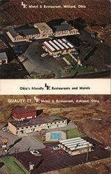 Ohio's friendly LK Restaurants and Motels Postcard