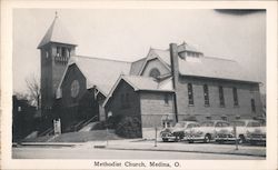 Methodist Church Medina, OH Postcard Postcard 