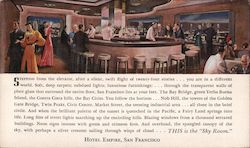 Hotel Empire Sky Room Postcard